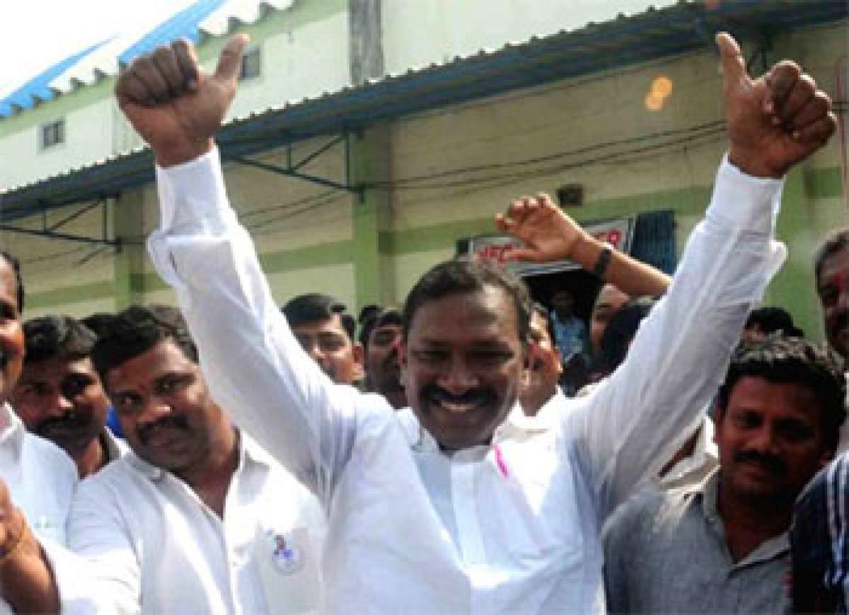 Pasunuri wins by record 4.59 lakh majority