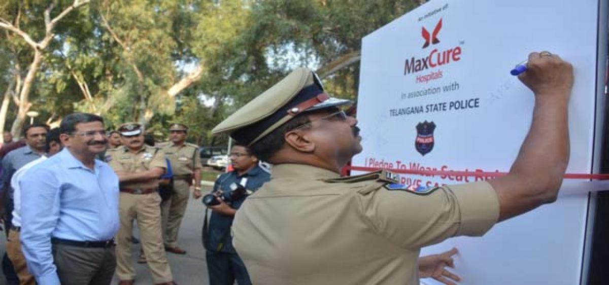 Telangana State Police render support to Drive Safe initiative