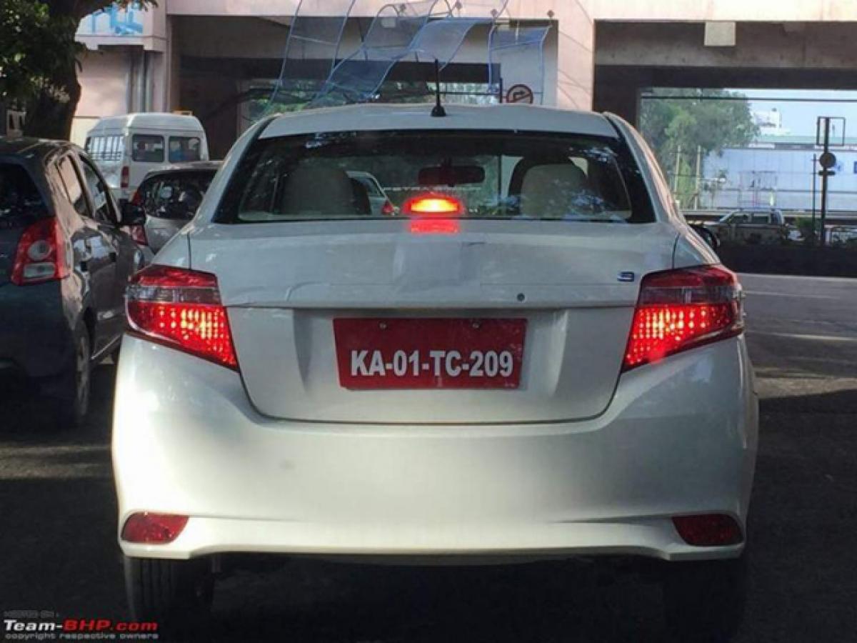 Spotted: Toyota Vios (Honda City rival) in Bangalore