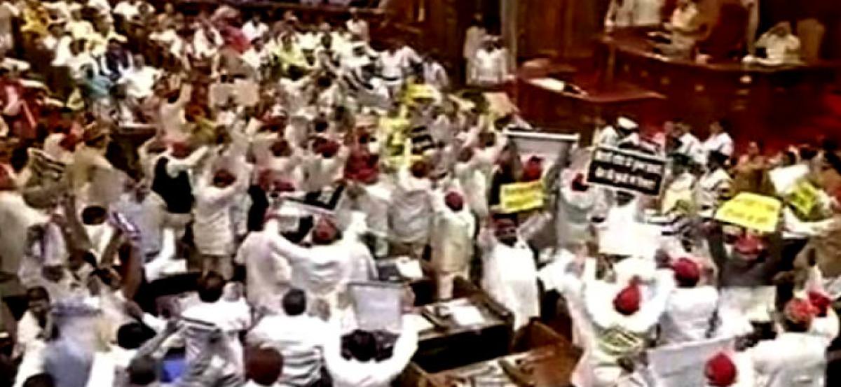 WATCH: Ruckus in Uttar Pradesh Assembly as opposition throws paper balls at governor