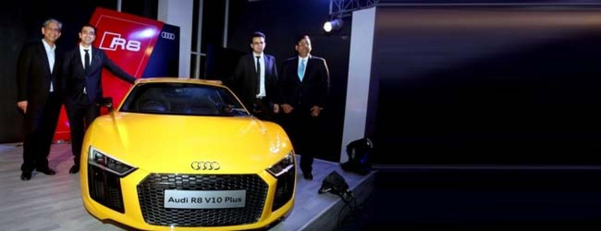 Auto lovers in Delhi get a peek into Audi R8 V10 Plus