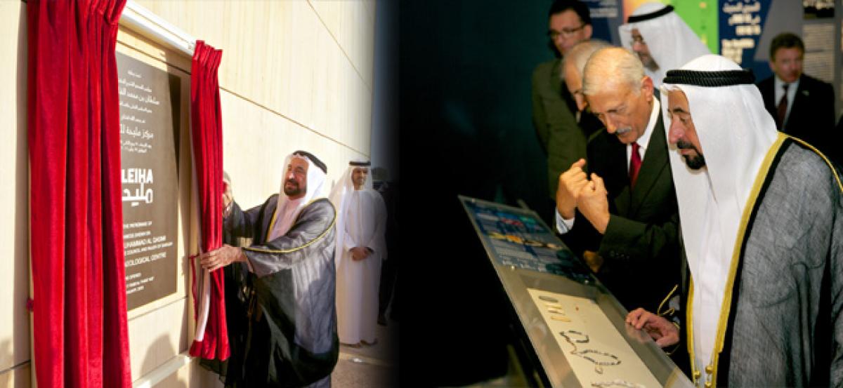 Sultan Al Qasimi unveils new archaeological treasure dating back to third century CB in Mleiha