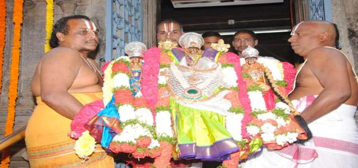 Adhyanotsavalu begin at Bhadradri temple