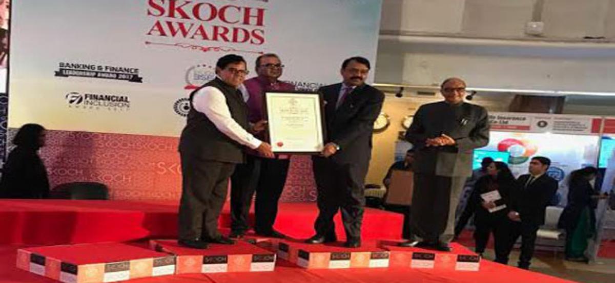Vijaya Bank ED Rama Rao gets Skoch award