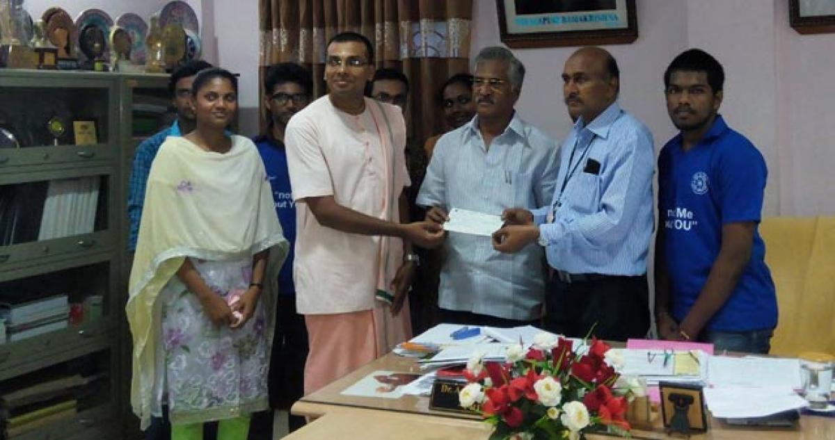 NSS makes donations to Akshaya Patra