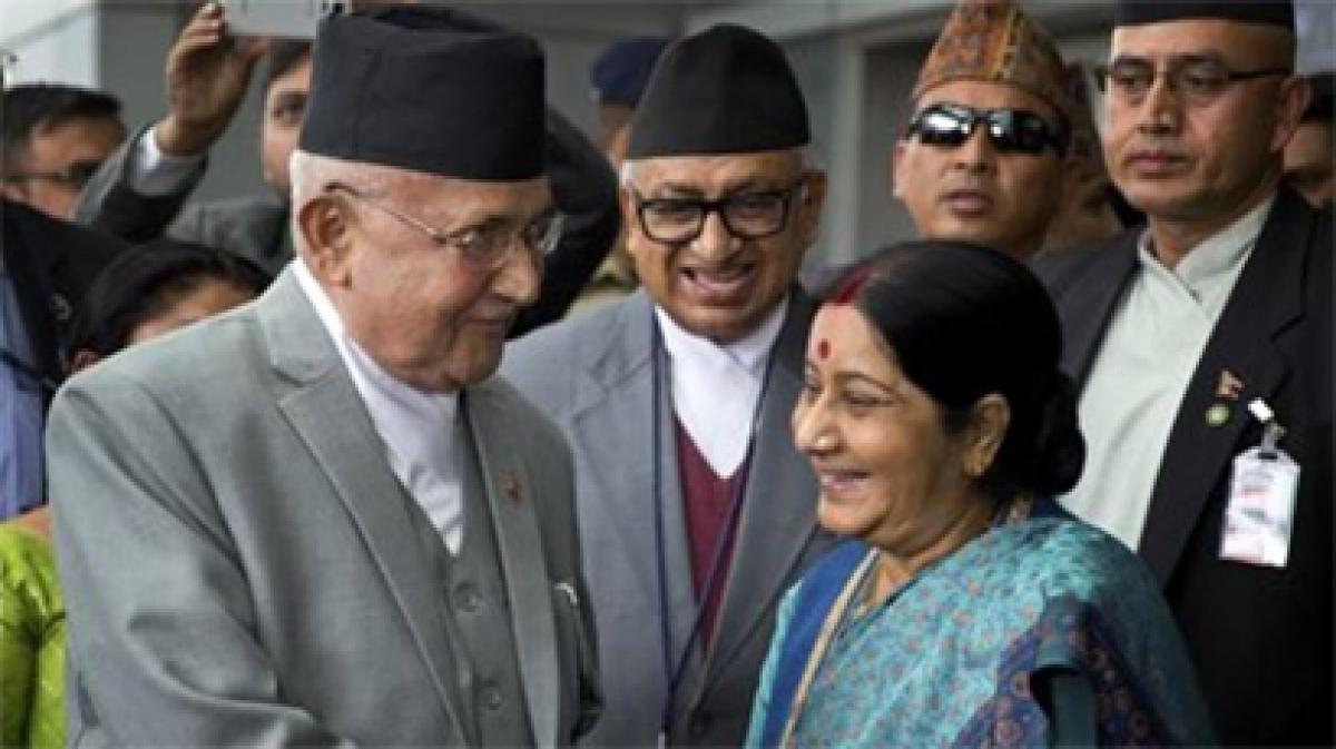 Nepalese PM KP Oli arrives on 6-day India visit