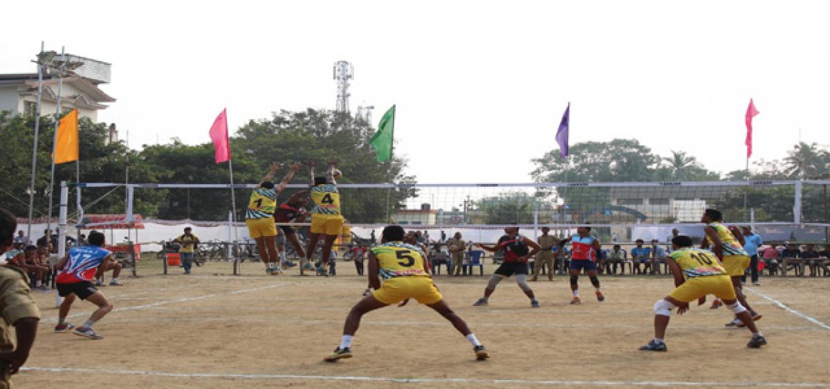 Volleyball tourney at great pace in Eluru