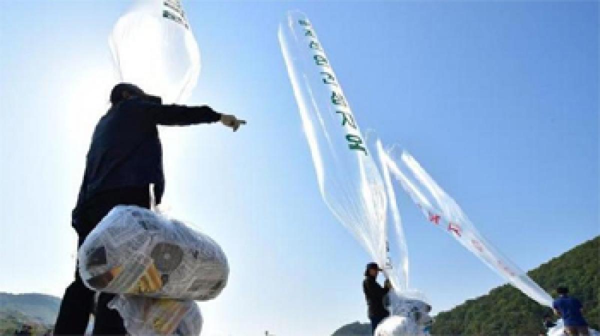 S Korean activists launch anti-Pyongyang leaflets