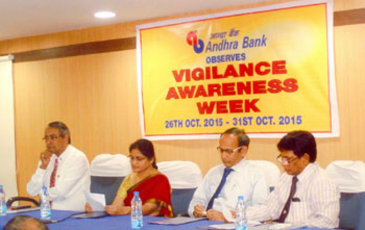 Andhra Bank conducts elocution contest