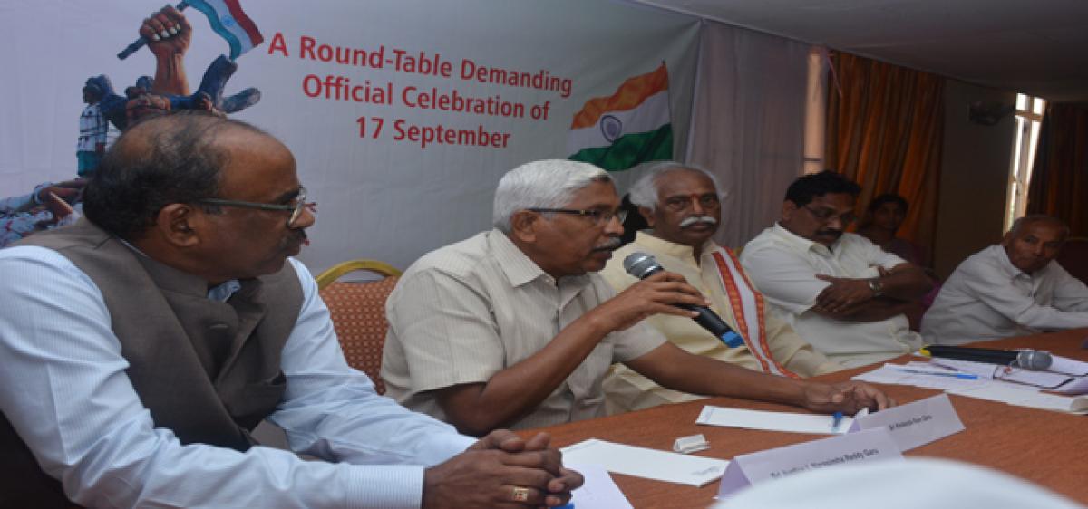 Celebrate Hyderabad Liberation Day fete officially: Dattatreya