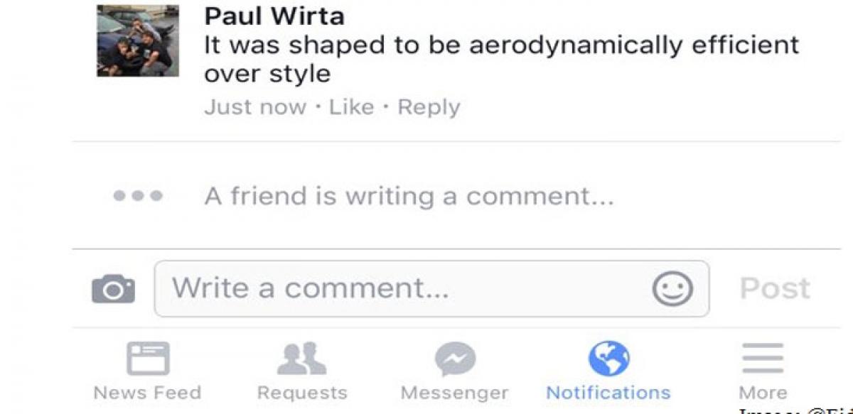 FB could soon let you know when a friend is typing a comment