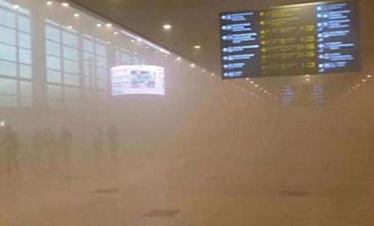 Passengers evacuated, flights delayed by fire at Moscow airport