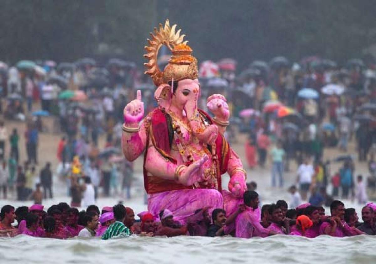 Gaiety marks Ganesh Chaturthi in Telangana, Andhra