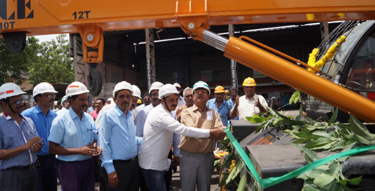 New cranes inaugurated at Singareni Collieries Company Limited