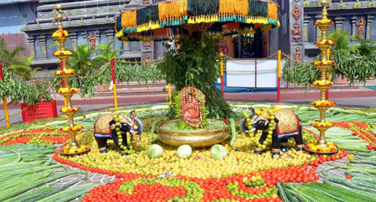 Sakambari festival begins at Vijayawada Kanaka Durga temple