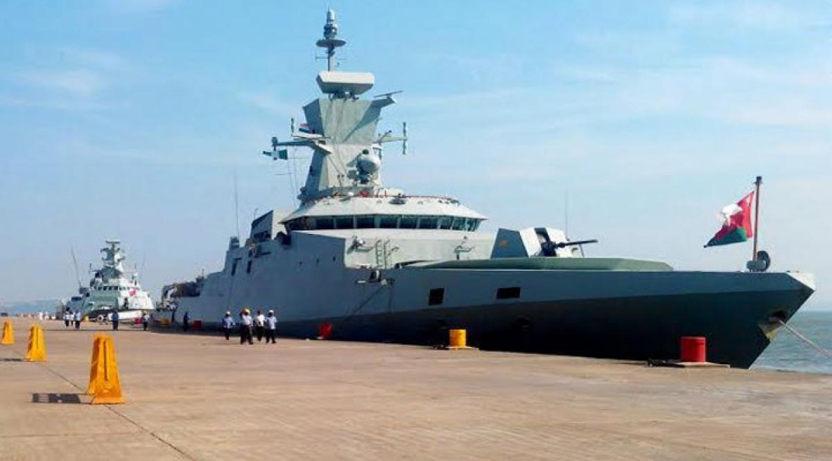 Oman Navy ships set sail for Vizag