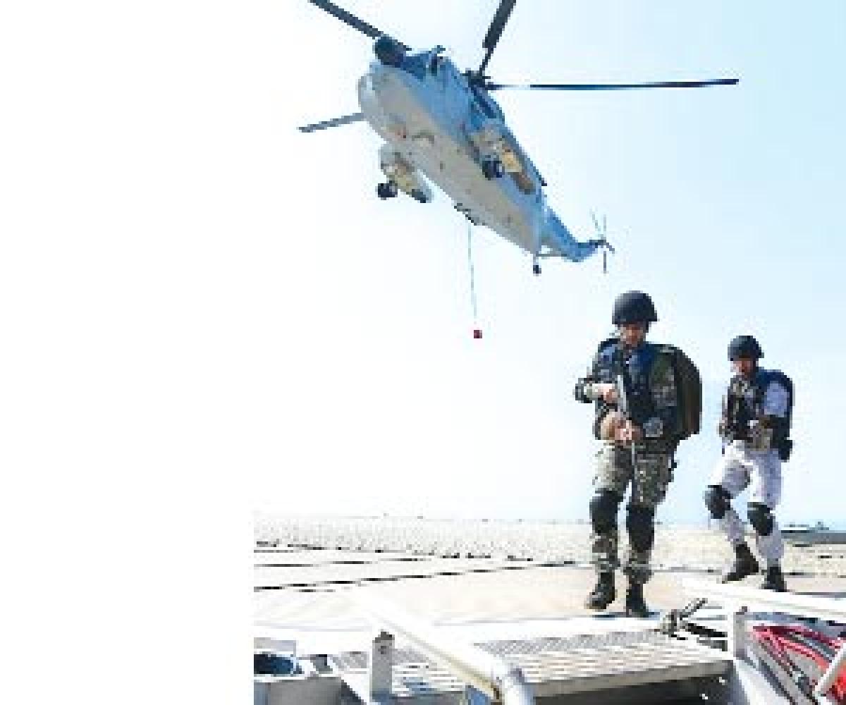 Navy conducts offshore security exercise ‘Prasthan’