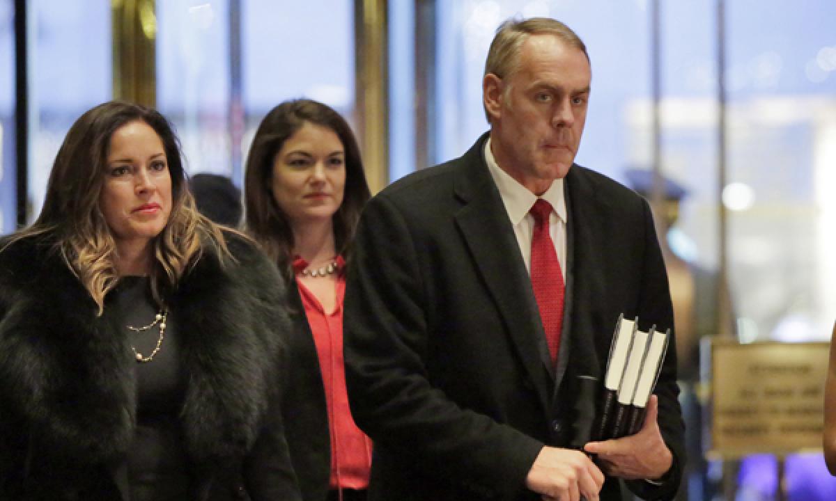 Donald Trump names congressman Ryan Zinke as his Interior Secretary