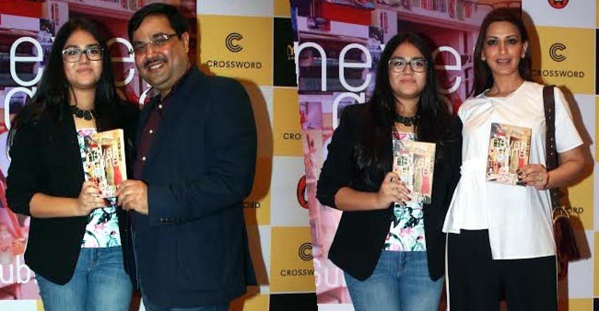 I want my son to read lots: Sonali Bendre Behl at the book launch of Never Gone at Crossword​ Bookstores​.