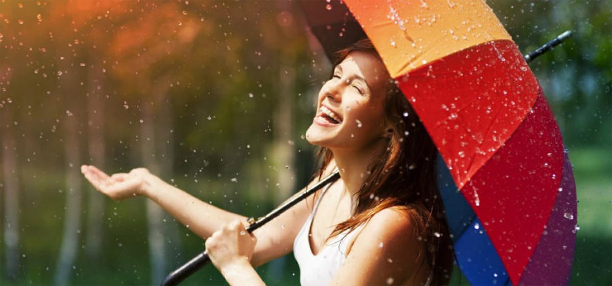 Of skin care make-up in monsoon
