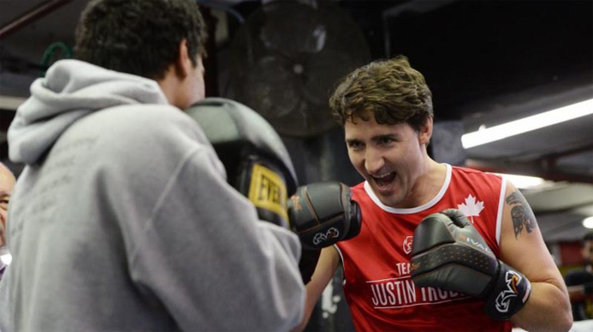 Canadian PM Justin Trudeau slips from political ring to boxing ring