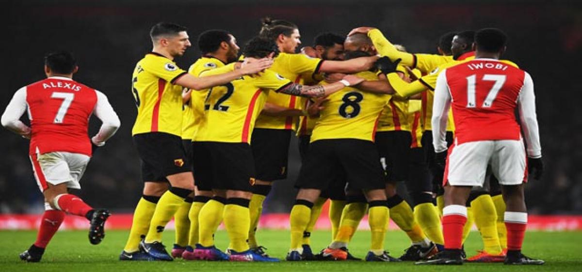 Watford stun Arsenal, Liverpool hold Chelsea