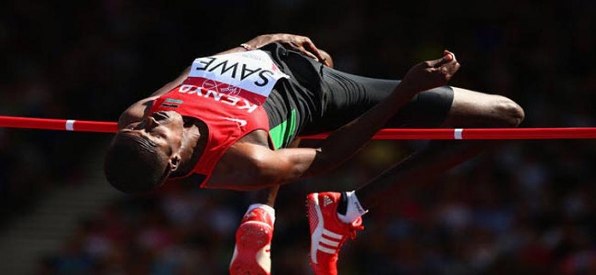 Kenyans celebrate Sawes pioneering high jump gold medal