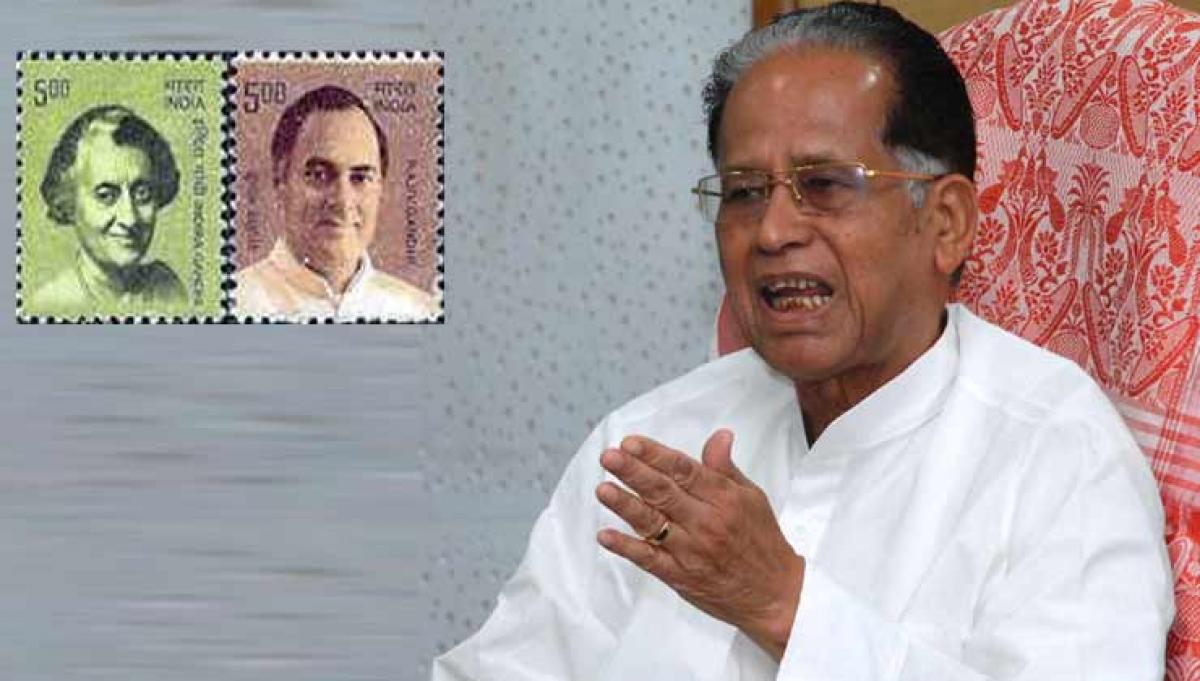 No More postage stamps on Indira Gandhi and Rajiv Gandhi irks Gogoi