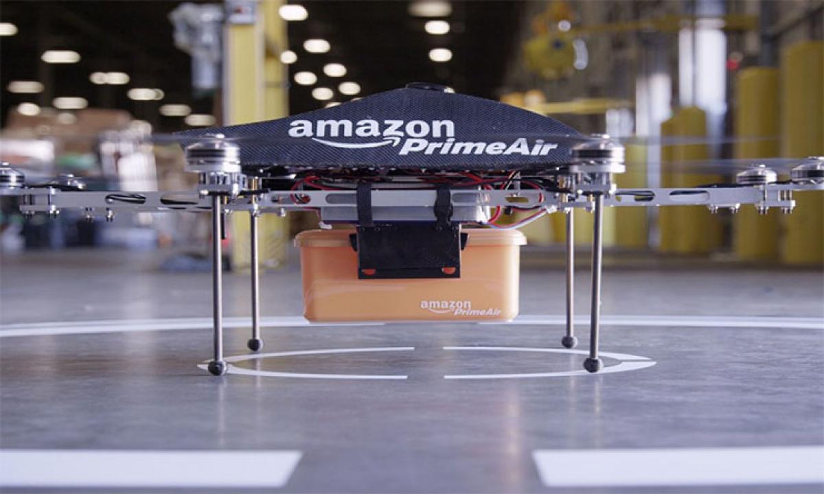 Amazon unveils drone traffic control system at NASA centre