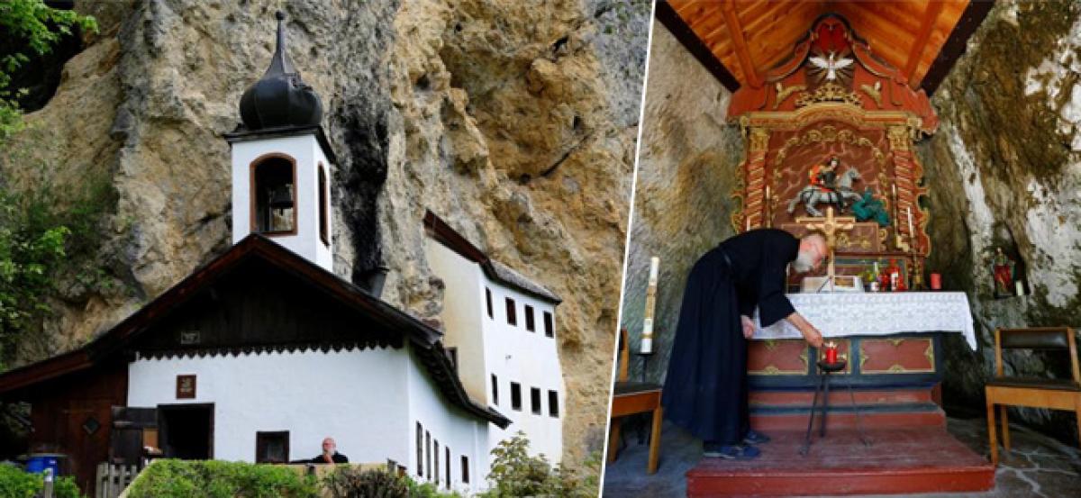 Belgian hermit on Austrian mountain awaits visitors with schnapps