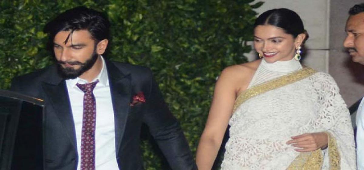 Deepika, Ranveer walk hand-in-hand at Ambani’s party