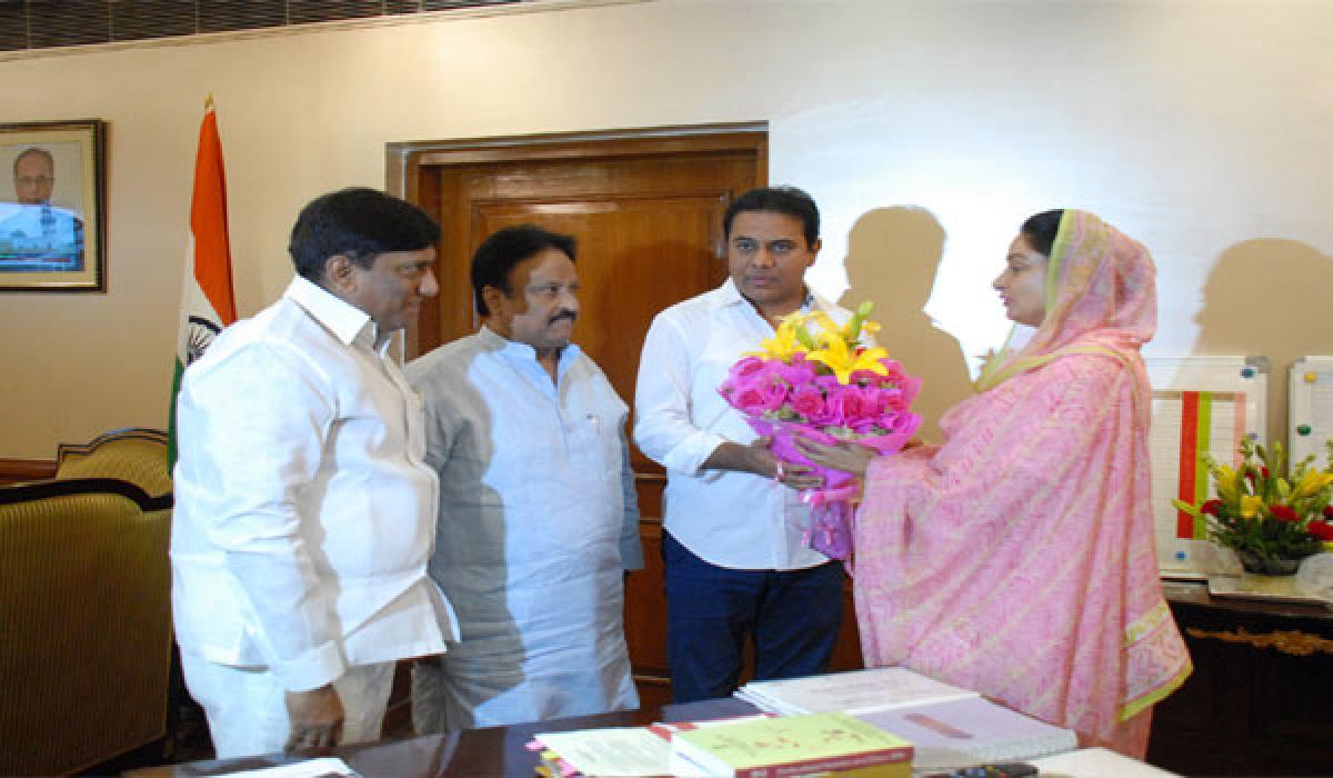 K Taraka Rama Rao seeks Central funds for projects