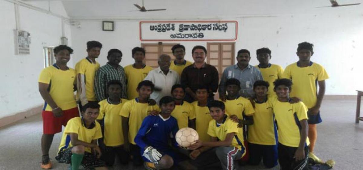 Krishna district under-17 football team selected