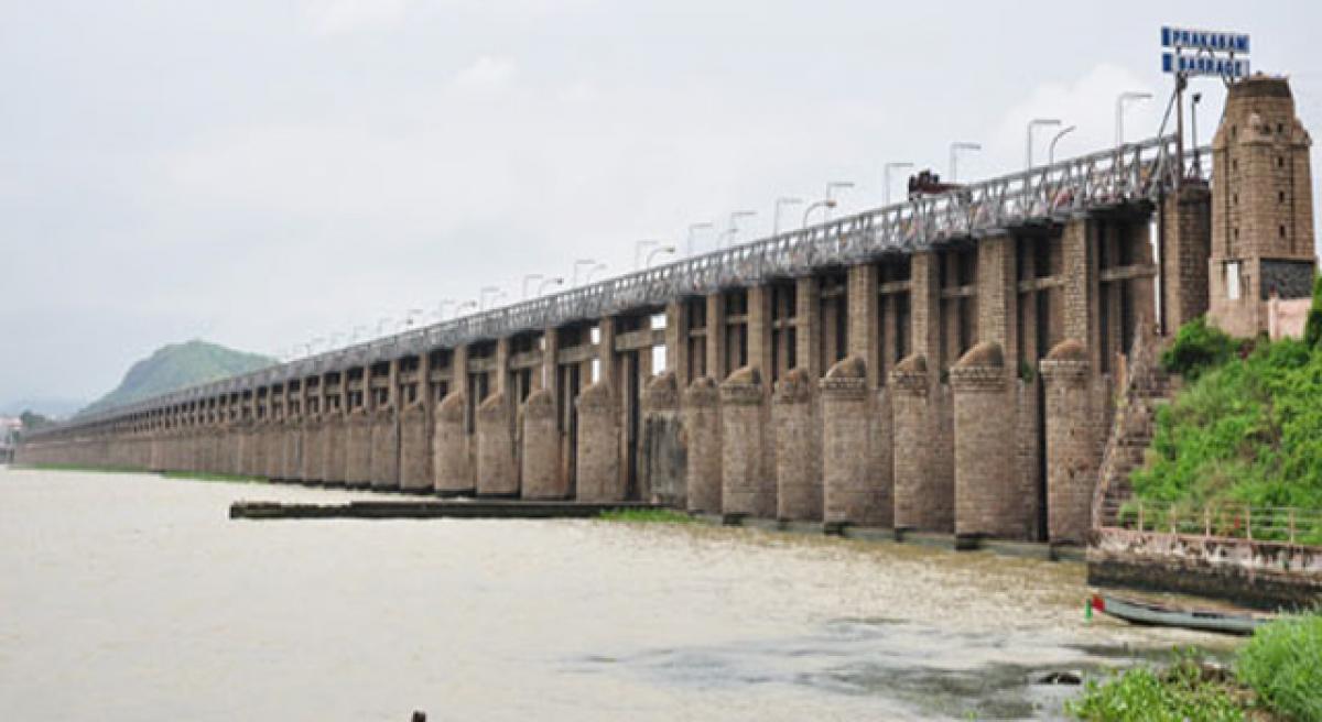 11,000 cusecs water let out of Prakasam barrage