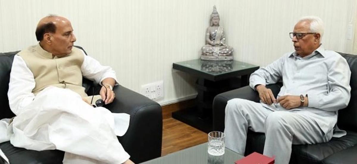 Jammu and Kashmir Governor meets Rajnath Singh