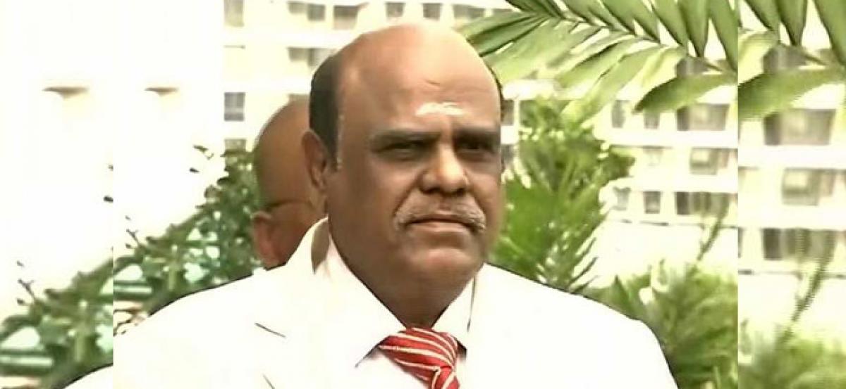 Justice Karnan in State Guest House in Chennai