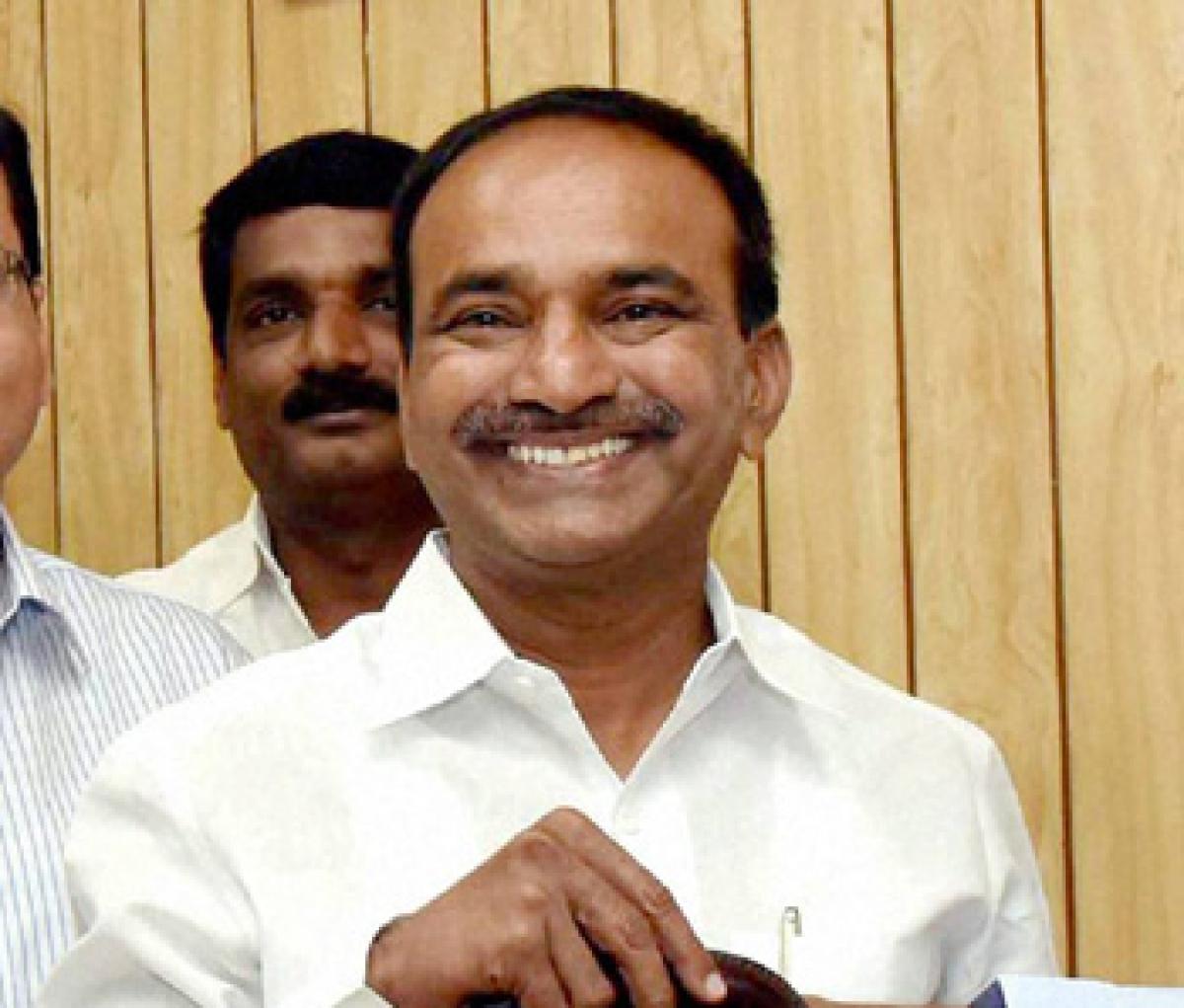 KCR showers praises on Eatala