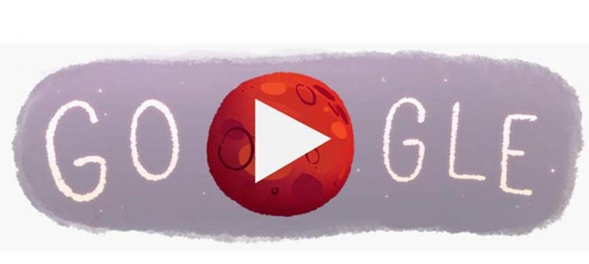 Google celebrates evidence of water on Mars with its doodle