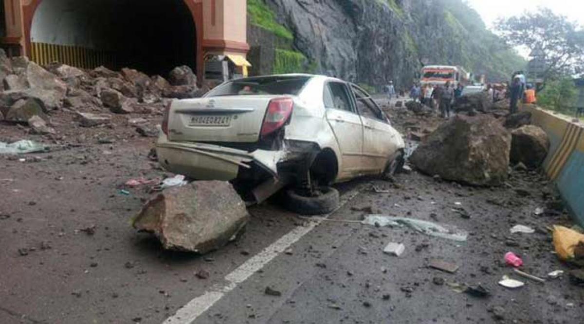 Three dead, one injured by landslide near Mumbai-Pune Expressways Adoshi Tunnel