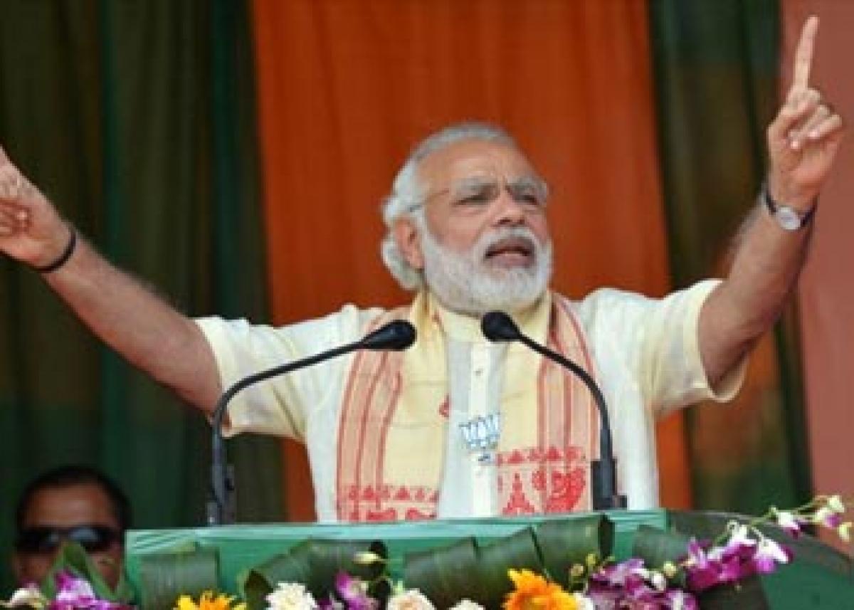 Modi kick starts Assam poll campaign with five rallies