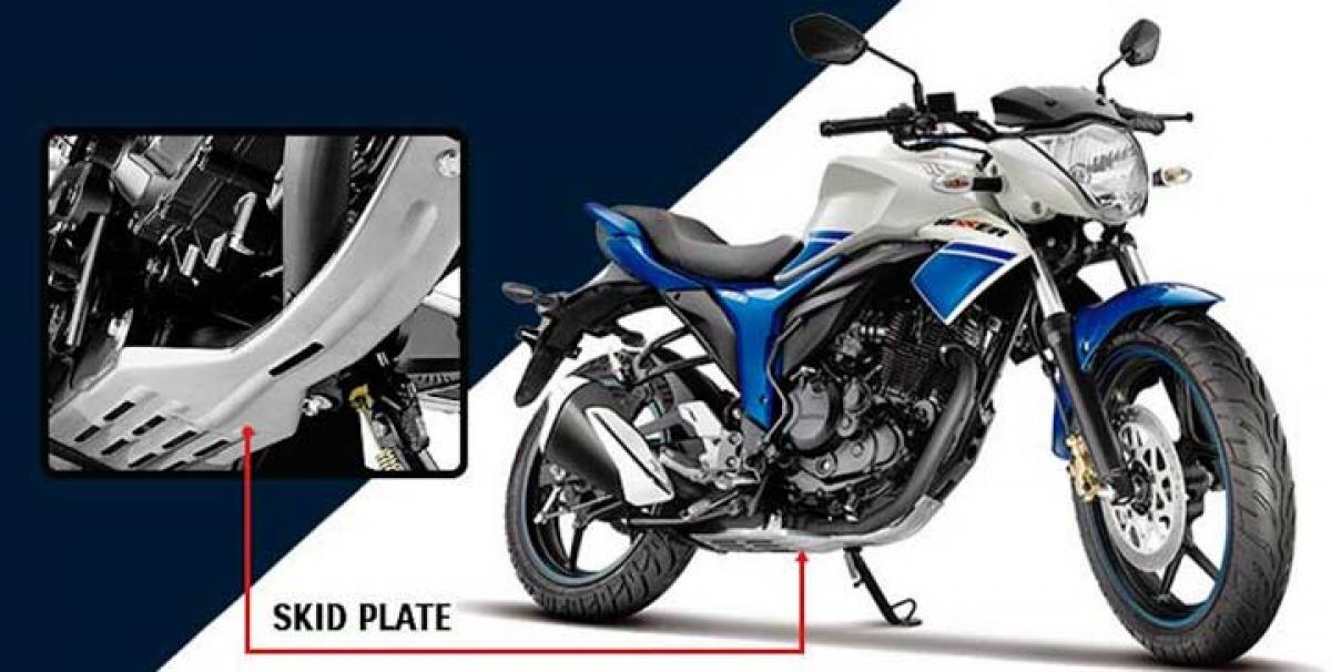 Suzuki offers skid plate on Gixxer