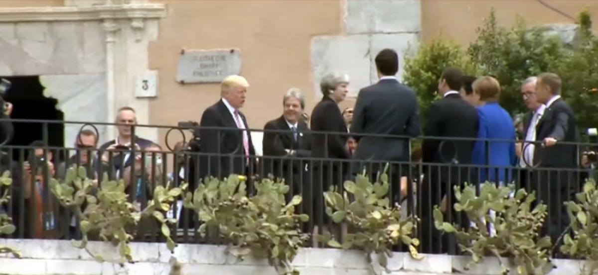 Group of Seven leaders gather for robust talks in Sicily