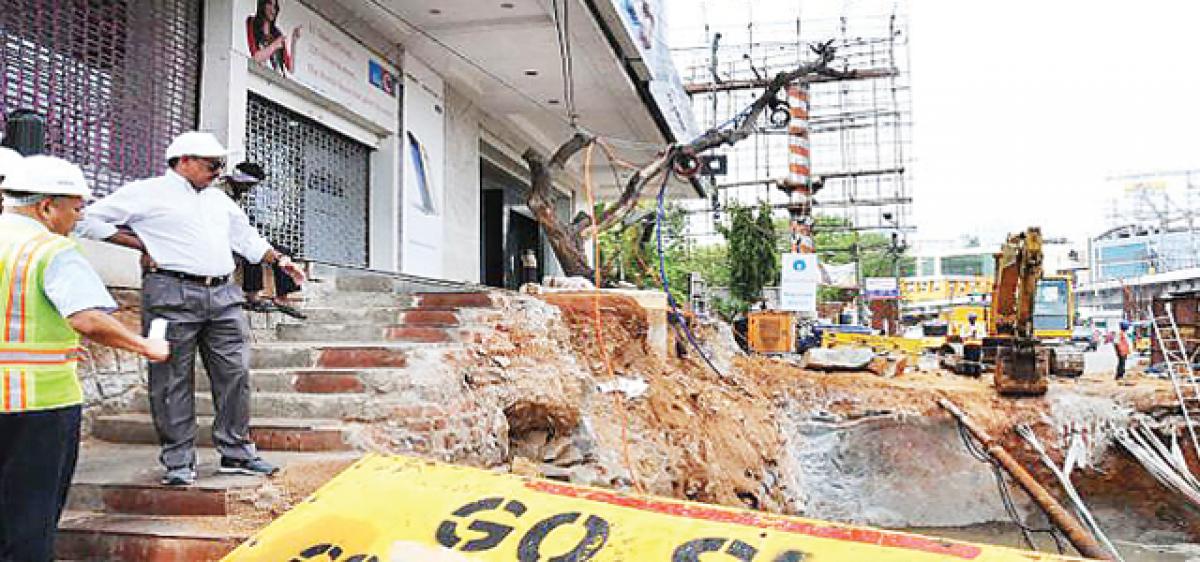 Begumpet Metro station, a special one for Hyderabad metro rail