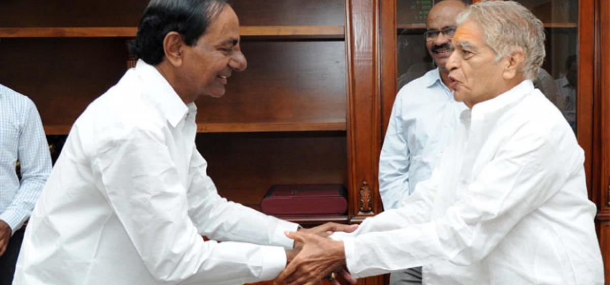 Leaders thank KCR for SDF