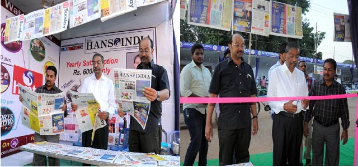 Hans India stall at book festival