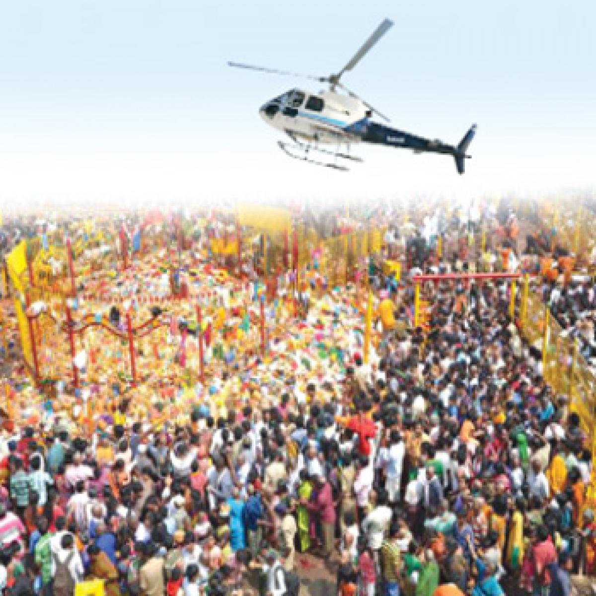 Now, helihop to Medaram jatara