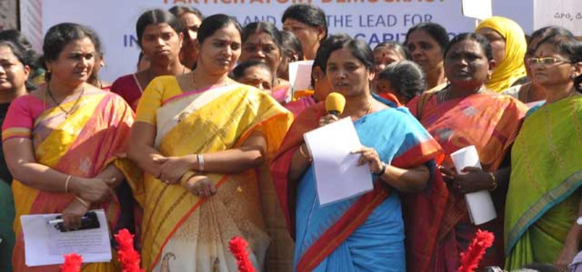 Paritala Sunitha for 50% quota for women