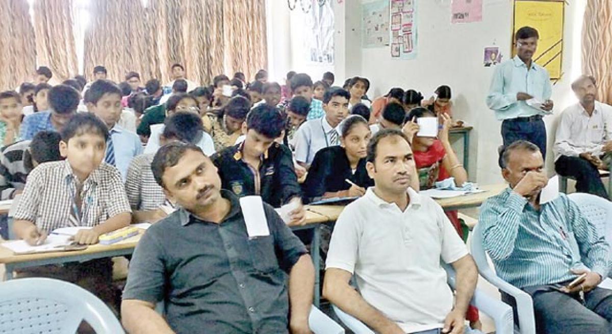 Experimental skill test held for students