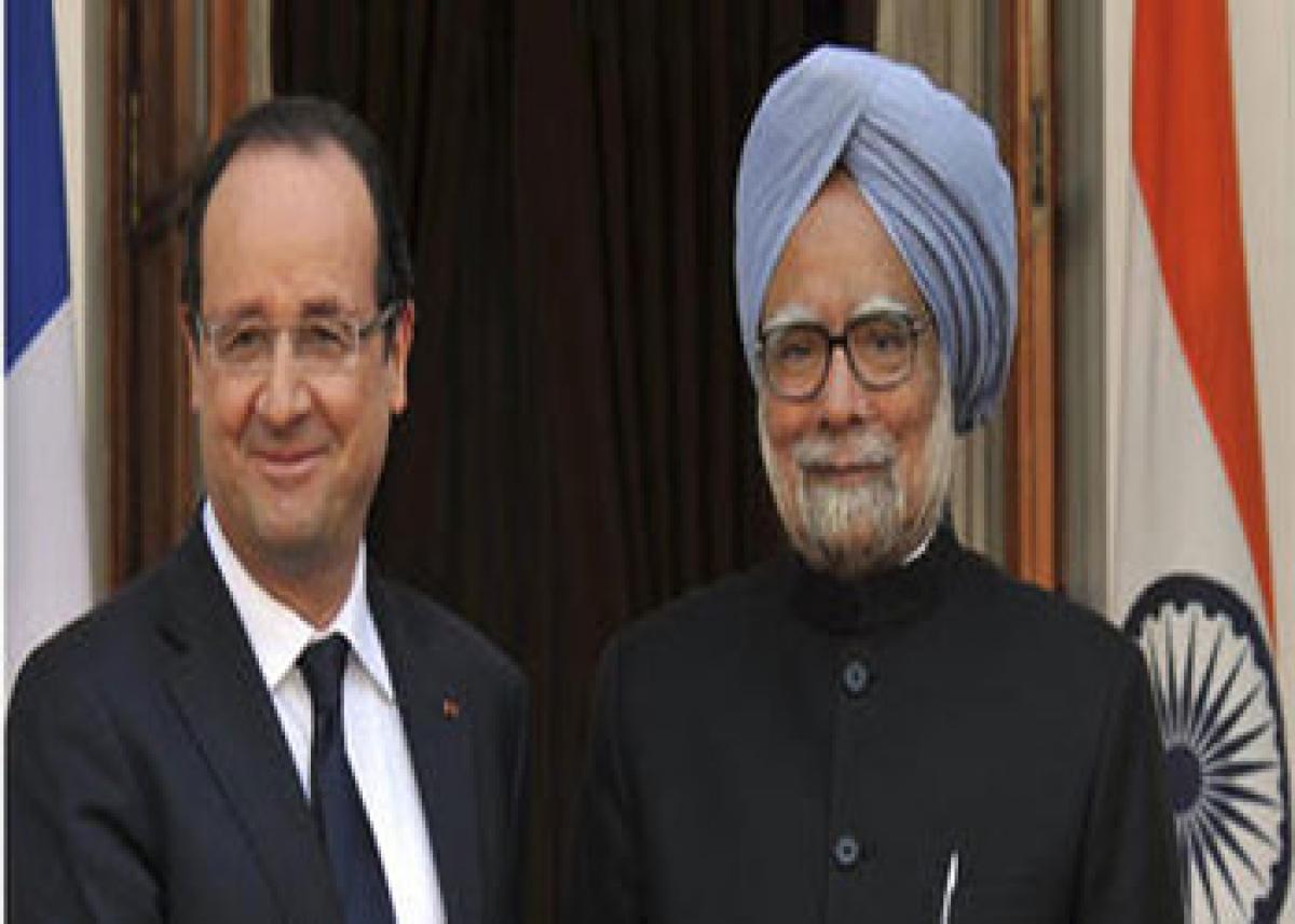 French Presidents visit issues in India