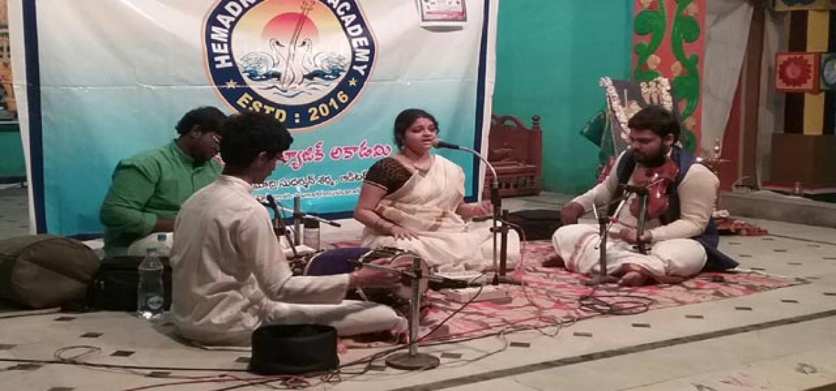 Thyagarajaswamy’s compositions in concert